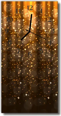 Immagine prodotto di Orologio da parete Tulup Glasuhr, orologio da cucina, vetro temperato, 30x60 cm, colore marrone