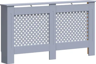 Zdjęcie produktu dla vidaXL Panele grzejnikowe antracyt 152x19x81,5 cm MDF