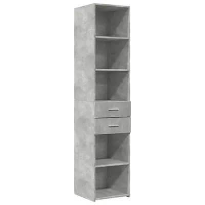 Immagine prodotto di Credenza Grigio Cemento 40x42,5x185 cm in Legno Multistrato