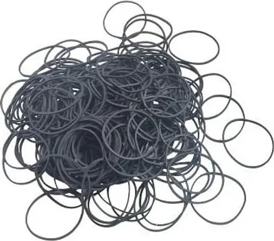 Produktbild von Rezeptgummis 50 mm x 1,5 x 1,5 schwarz – 1 kg