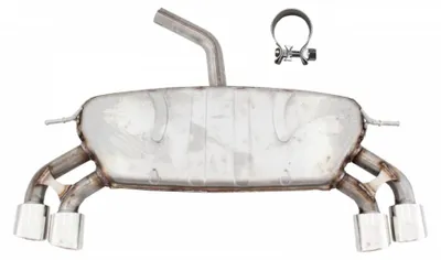 Obrázok produktu pre Výfukový systém pre VW Golf 7 VII MK7 13–19 R Look s dvojitým tlmičom.