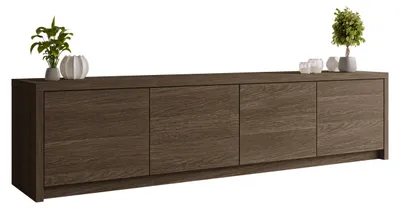 Produktbild von MIRJAN24 TV-Lowboard Solid 4D, Stilvoll Wohnzimmer, Lowboard mit vier Drehtüren (Farbe: Eiche Dunin)