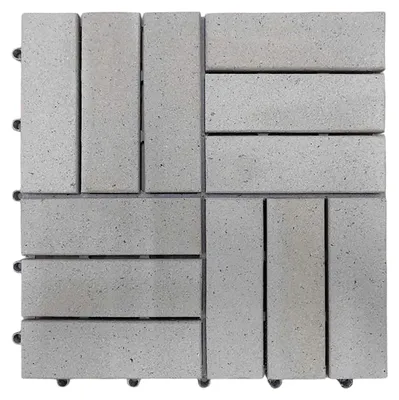 Produktbild von home24 Terrassenfliese - 33er-Set - 30X30 cm - Akazie Massiv / Polypropylene