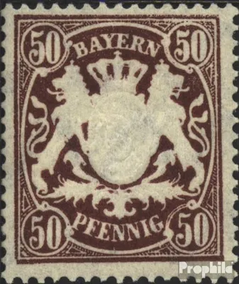 Produktbild von Briefmarken Bayern 1900 Mi 63y gestempelt Staatswappen