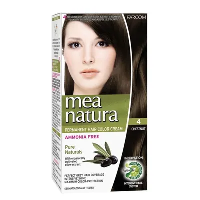 Obrázek produktu pro Permanentní Barva na Vlasy BEZ Amoniaku 4 - KAŠTAN 60ml
