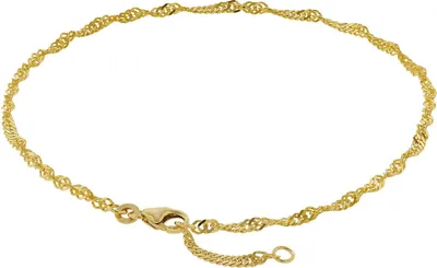 trendor 50507 Fußkettchen 333 Gold Singapur-Muster Breite 2,4 mm 1