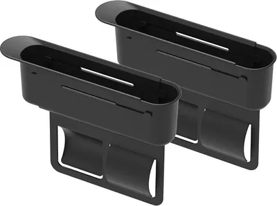 Produktbild von INF Verstellbares Auto-Sitzlücken-Organizer-Set Schwarz