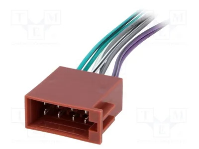 Produktbild von 2x ISO-Buchse,Kabel PIN: 8 ISO-Stecker und -Buchsen