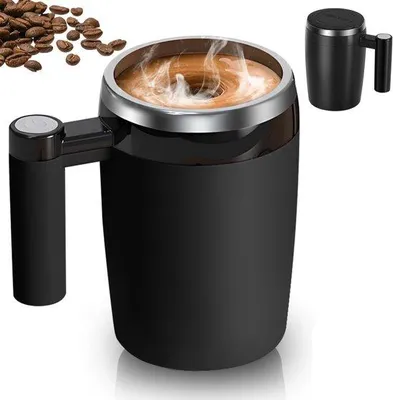 Zdjęcie produktu dla Automatyczne kubki do kawy RVS o pojemności 400 ml do użytku w domu, biurze i w podróży