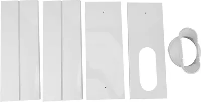 Image de Kit de d?virage des fen?tres de climatisation PVC Installation facile sans soudure accessoire universel r?glable 4 plaques pour 140 cm
