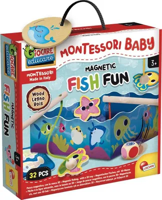 Obrázok produktu pre Montessori Rybárska Drevená Hra Lisciani 98354