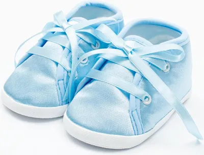 Produktbild von Baby satin booties New Baby blau 12-18 m, Gr. 6-18 m