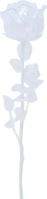 Zdjęcie produktu dla EUROPALMS Kryształowa róża, sztuczny kwiat, przezroczysty, 81cm 12x