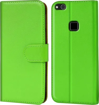 Produktbild von Conie Klapp Tasche für Huawei P10 Lite Kartenfach Rundumschutz Hülle in Grün