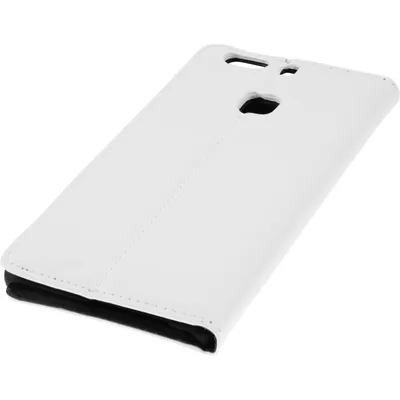 Produktbild von PhoneNatic Kunst-Lederhülle kompatibel mit Huawei P9 Plus - Book-Case weiß + 2 Schutzfolien
