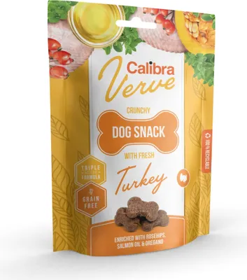 Obrázek produktu pro Dog Verve Crunchy Snack Fresh Turkey 150g