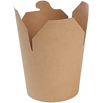 Produktbild von RyanPack Nudelbox aus Pappe – Take-away Box für Nudel & Döner – Braun – 780 ml – 500 Stück (Karton)