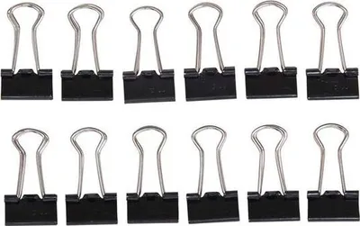 Produktbild von MAUL Foldback-Klemmer mauly® Federstahl Metall 12 Stück 13 mm schwarz