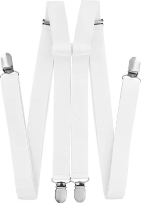 Produktbild von axy Herren Hosenträger 4 Stabile Clips H-Form 2,5cm Breit verstellbar und elastisch 120cm Lang