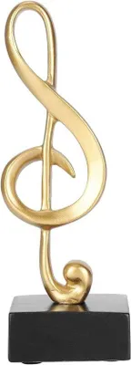 Productafbeelding van Muzieknot-beeld – Metalen muzieknoten-ornamenten voor woonkamer en slaapkamer – Bureauaccessoire voor muziekliefhebbers