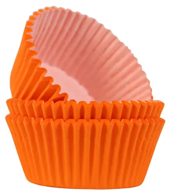 Cupcake-Hüllen, Orange, 60 Stück, Papier, 51 x 30 mm