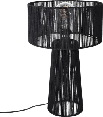 Image de Urban Interiors - Lampe de table Diro Jute 43 x 30 cm, noire