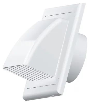 Obrázok produktu pre Ukončovací článok kanála horizontálny Deň Braven pr. 100 mm, ABS, biela