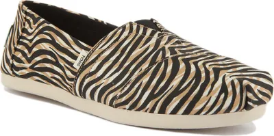 Produktbild von Toms Alpargata Frauen Leichtgewicht Le wand Schlupf Auf Turnschuhe Zebra – 4,5 Großbritannien - 37 EU - 6,5 US