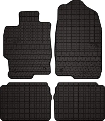 Immagine prodotto di Tappetini auto in gomma adatto per Mazda 6 II GH (2007-2012, berlina, station wagon, liftback, hatchback) neri, set 4 pz, con fissaggi
