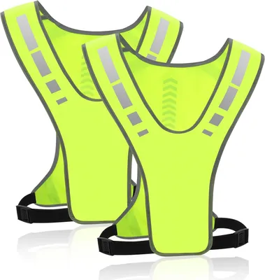 Productafbeelding van Reflecterend hardloopvest - Set van 2 - Verstelbaar