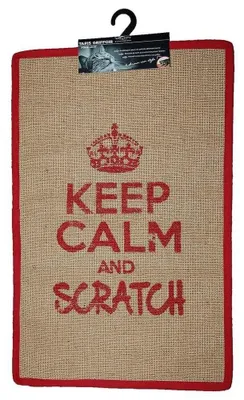 Imagen del producto de Alfombrilla para gatos Wouapy – alfombra rectangular de sisal – alfombrilla para rascar – diseño