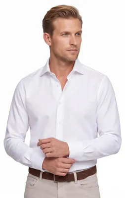Produktbild von Bügelfreies Hemd Ledub weiß