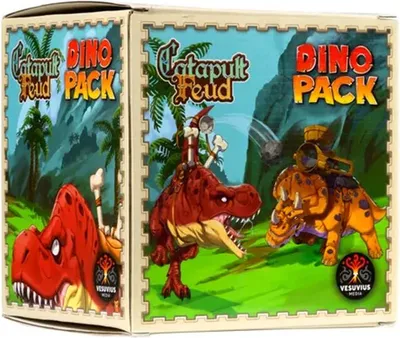 Zdjęcie produktu dla Rozszerzenie Catapult Feud Dino Pack - Gra planszowa - Edycja ENG
