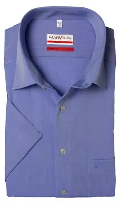 Produktbild von Marvelis - Modern Fit - Herren 1/2 Arm - Hemd, (470412), Größe:48, Farbe:Blau (13)