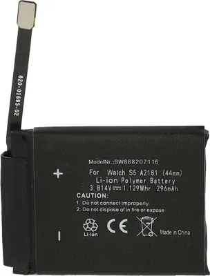 Produktbild von vhbw Akku kompatibel mit Apple Watch Serie MWVF2LL/A, 5 44mm, MWW12LLA Smartwatch Uhr Fitnessarmband (296 mAh, 3,81 V, Li-Polymer) + Werkzeug-Set