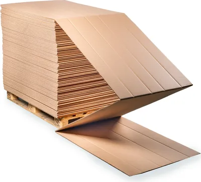 Produktbild von 2 Paletten Endloswellpappe 888 mm Breite Rillen parallel zur 205 / 150 mm Länge 200 mWellpappe
