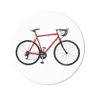 Produktbild von MuchoWow® Mauspad Mousepad Fahrrad - Rot - Weiß - Rennrad 20x20 cm - Mousepads - Maus Mat - Pad - Mausunterlage - Schreibtischmatte
