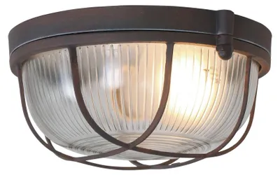 Produktbild von Steinhauer Deckenleuchte Lisanne 1-flammig Braun/ Transparent 17x17cm