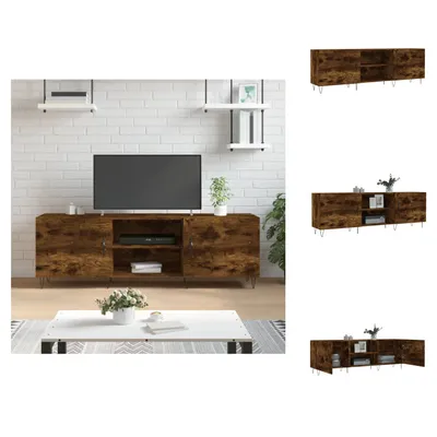 Image de vidaXL Armoire TV chêne fumé 150x30x50 cm Bois composite - Meuble TV
