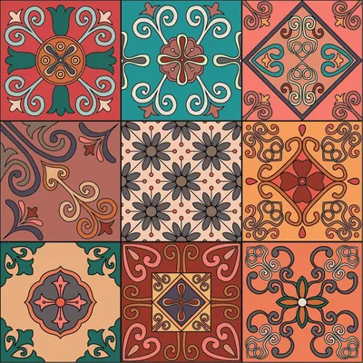 Produktbild von Selbstklebende Fliesenaufkleber für Küche und Bad – 9 Erminio Azulejos Fliesenaufkleber – 9 Aufkleber 10 x 10 cm