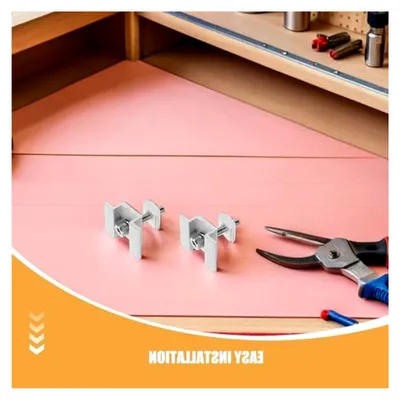 Produktbild von 8 Stück Mittelklemmen für Photovoltaikmodule zur Montage mit Schrauben und Aluminiumhalterung