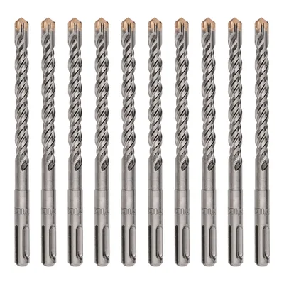 Produktbild von STIER Hammerbohrer Premium, 4-schneidig, Hartmetall Spitze, SDS-plus, präzises und schnelles Bohren, Beton Stein, 6 x 160 mm, 10 Stück, Schwerst Einsatz