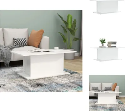 Produktbild von vidaXL Couchtisch Weiß 102x55,5x40 cm Holzwerkstoff - Couchtische