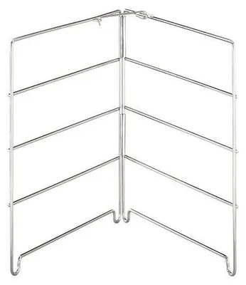Produktbild von APS 73515 Gestell für 4 Pizzableche (bis Ø 28 cm), Edelstahl, zusammenklappbar, 26 x 25 cm, Höhe 26 cm