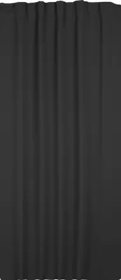 Produktbild von Verdunklungsgardine Blackout Kräuselband Vorhang 135 x 245 Gardine schwarz