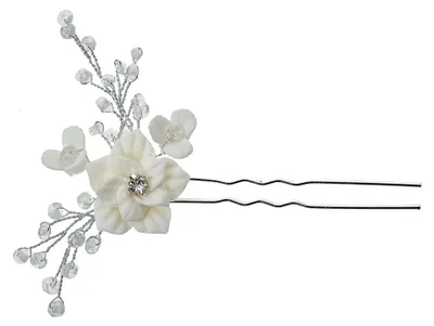 Imagen del producto de Pinza para el cabello Clayre & Eef, 12 cm, color plateado, metal