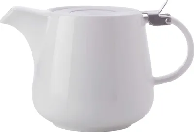 Produktbild von ROUND Teekanne 1200ml, Porzellan - Edelstahl, in Geschenkbox