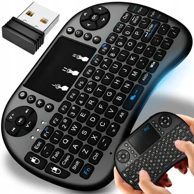 Produktbild von Kabellose Tastatur Fernbedienung Maus Touchpad für Fernseher I8 Smart Tv