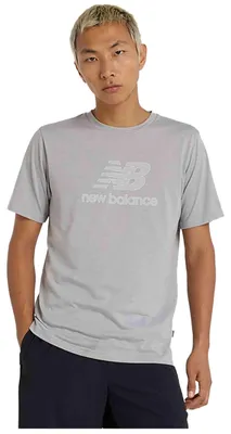 Produktbild von T-Shirt New Balance Camiseta New Balance Heathertech Logo manga corta gris für Uni