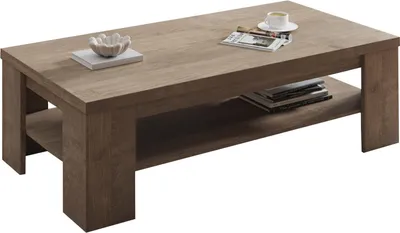 Image de Carlazzo - Table Basse, 130x67x41h cm Brun Noyer, un Compartiment